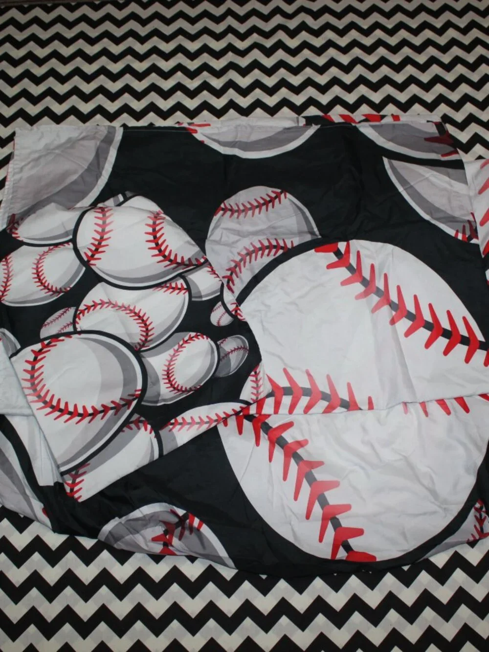 3-Piece Microfiber Twin Baseball Sheet Set